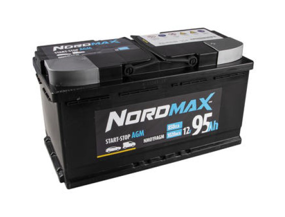 STARTBATTERI NORDMAX 850 A / 95 Ah