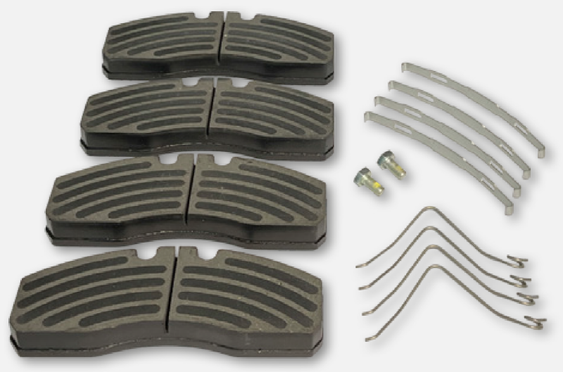 SKIVBROMSBELÄGGSATS MERITOR PPR 4  BEL/STS