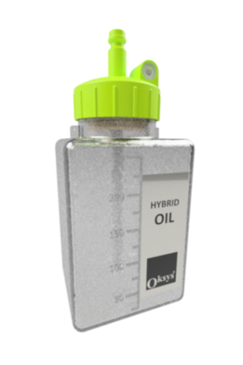 PÅFYLLNINGSFLASKA FÖR OLJA, MED FUKTSPÄRRSYSTEM (OIL LOCK)