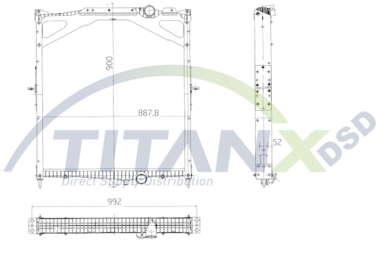 KYLARE TITANX 52X887X900