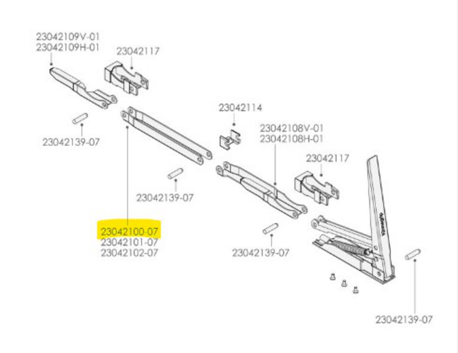 K20 MELLANLÄNK 100 MM (KINNEGRIP)
