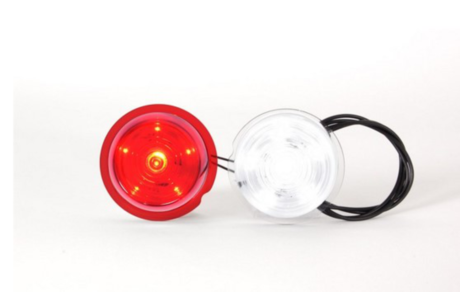 SIDOMARKERINGSLAMPA VIT/RÖD LED