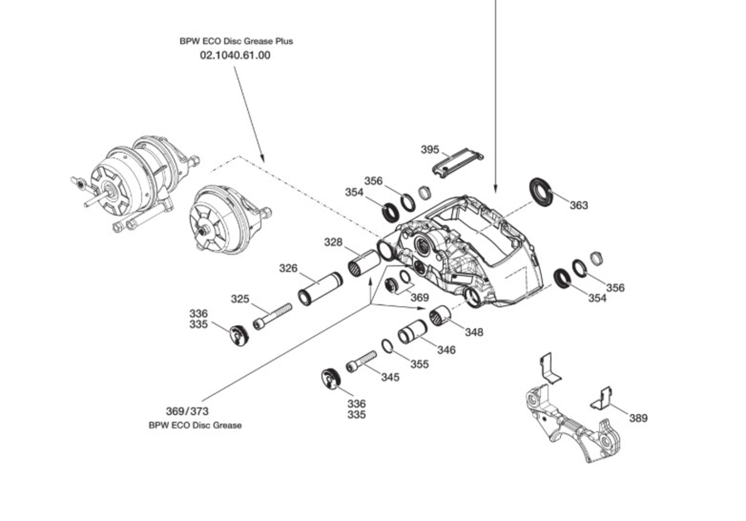 BROMSOK HÖ TS23709 U. BELÄGG (BPW2000)