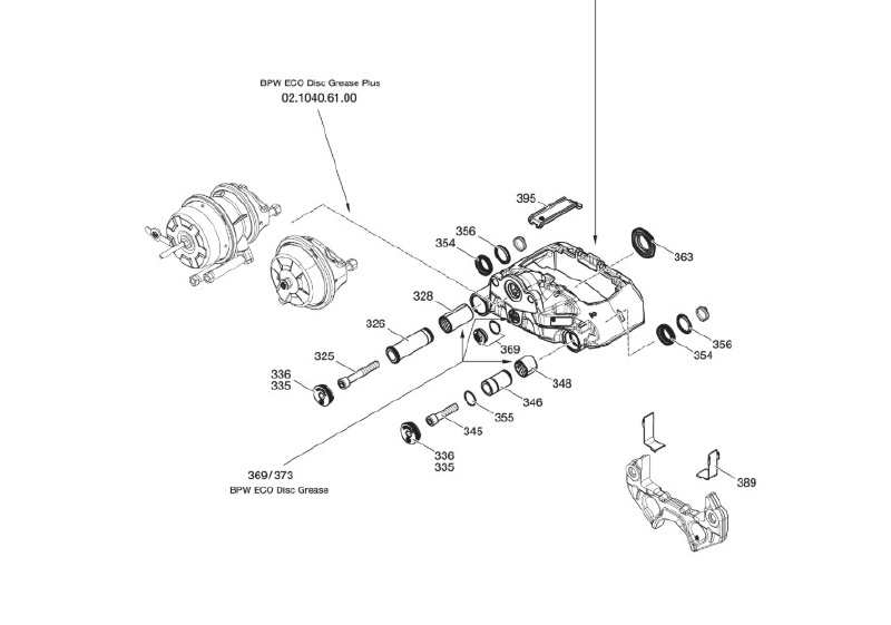 BROMSOK HÖ TS24309 U. BELÄGG (BPW2000)