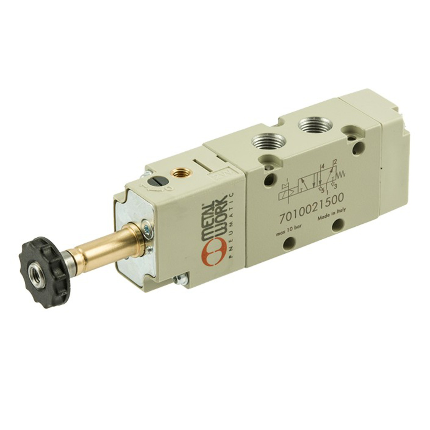 SLIDVENTIL 5/2-VÄG R1/8 MONOSTABIL NORMALT STÄNGD