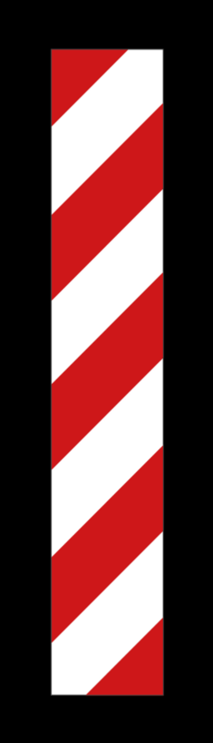 VARNINGSSKYLT SIDOMARKERING VÄNSTER