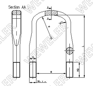 FJÄDERKRAMPA M20X1,5, DAF