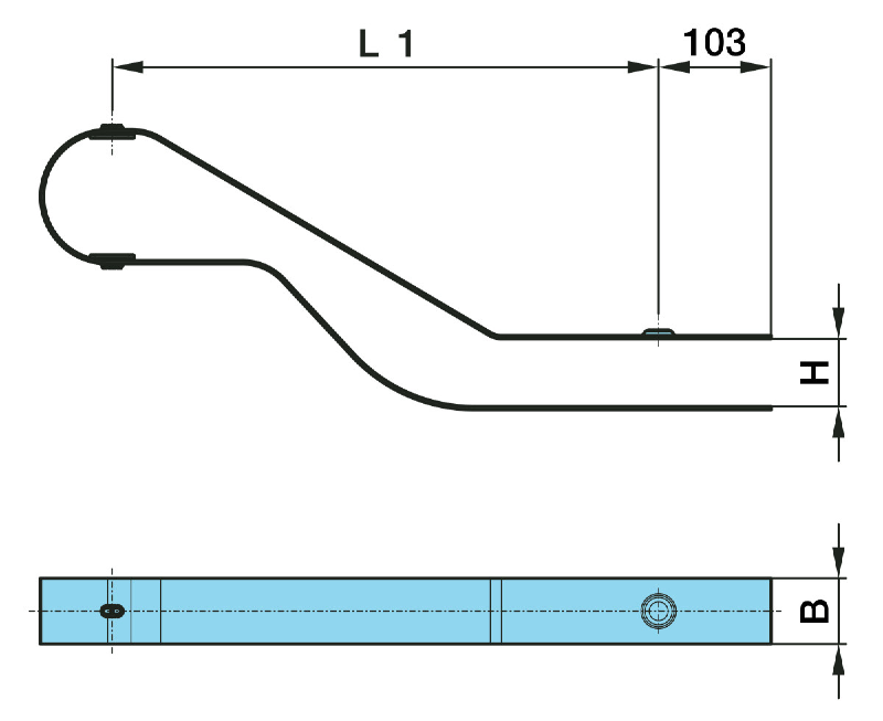 FÅNGBLECK ALUW 500/70