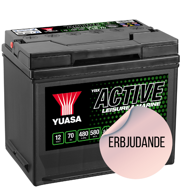 YUASA FRITIDSBATTERI