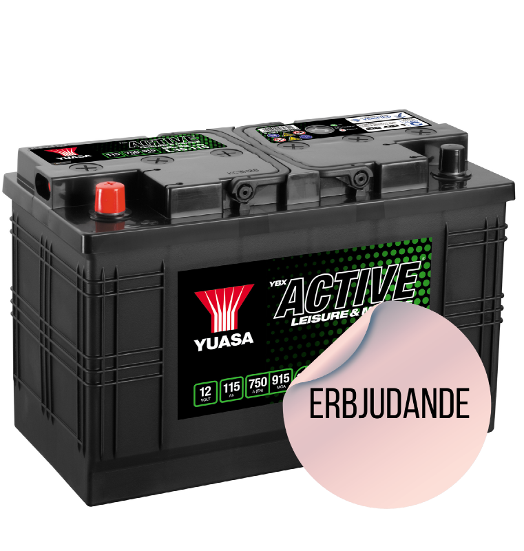 YUASA FRITIDSBATTERI