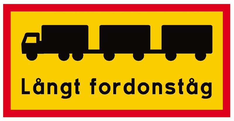 REFLEXSKYLT LÅNGT FORDONSTÅG
