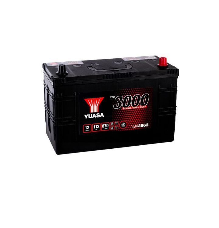STARTBATTERI YUASA 870 A / 112 Ah