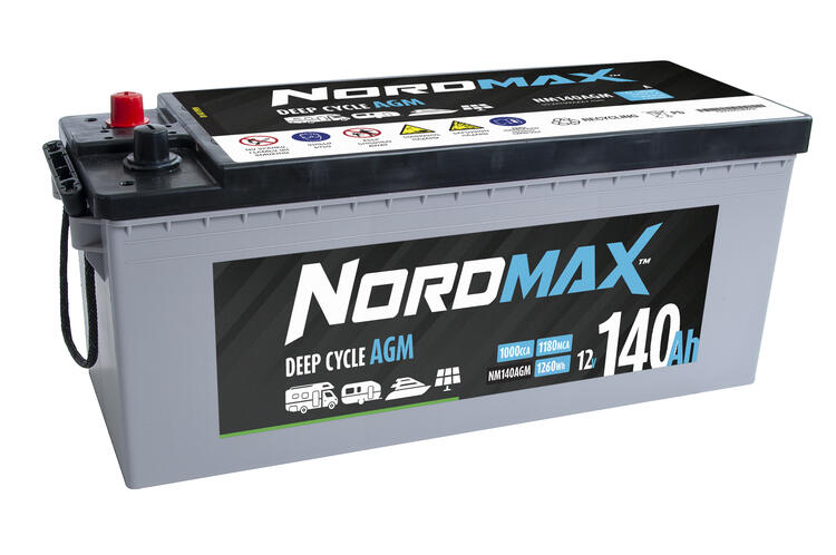 MARINBATTERI NORDMAX 1000 A / 140Ah
