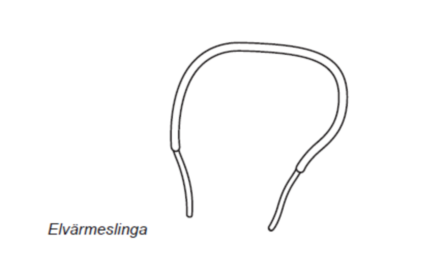 Värmekabel 24V Kpl 500 mm