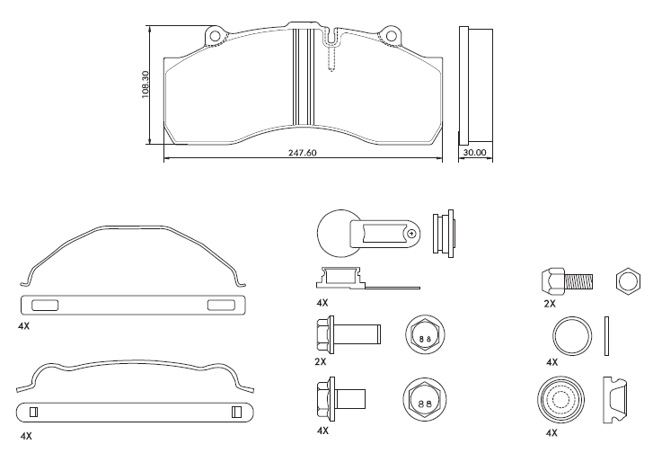 **SKIVBROMSBELÄGGSATS