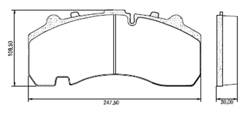 SKIVBROMSBELÄGGSATS