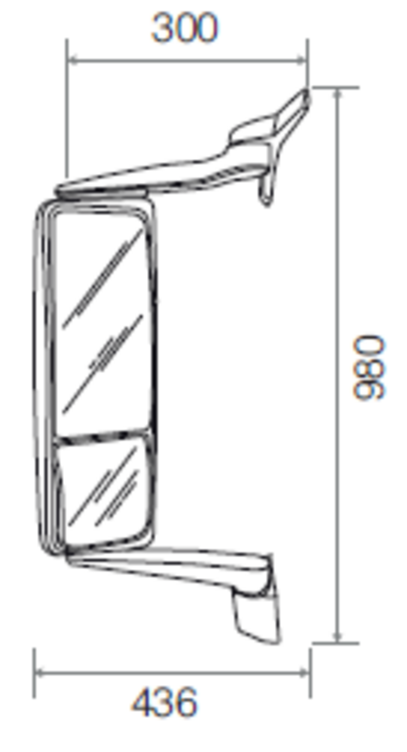 BACKSPEGEL KOMPLETT VÄNSTER