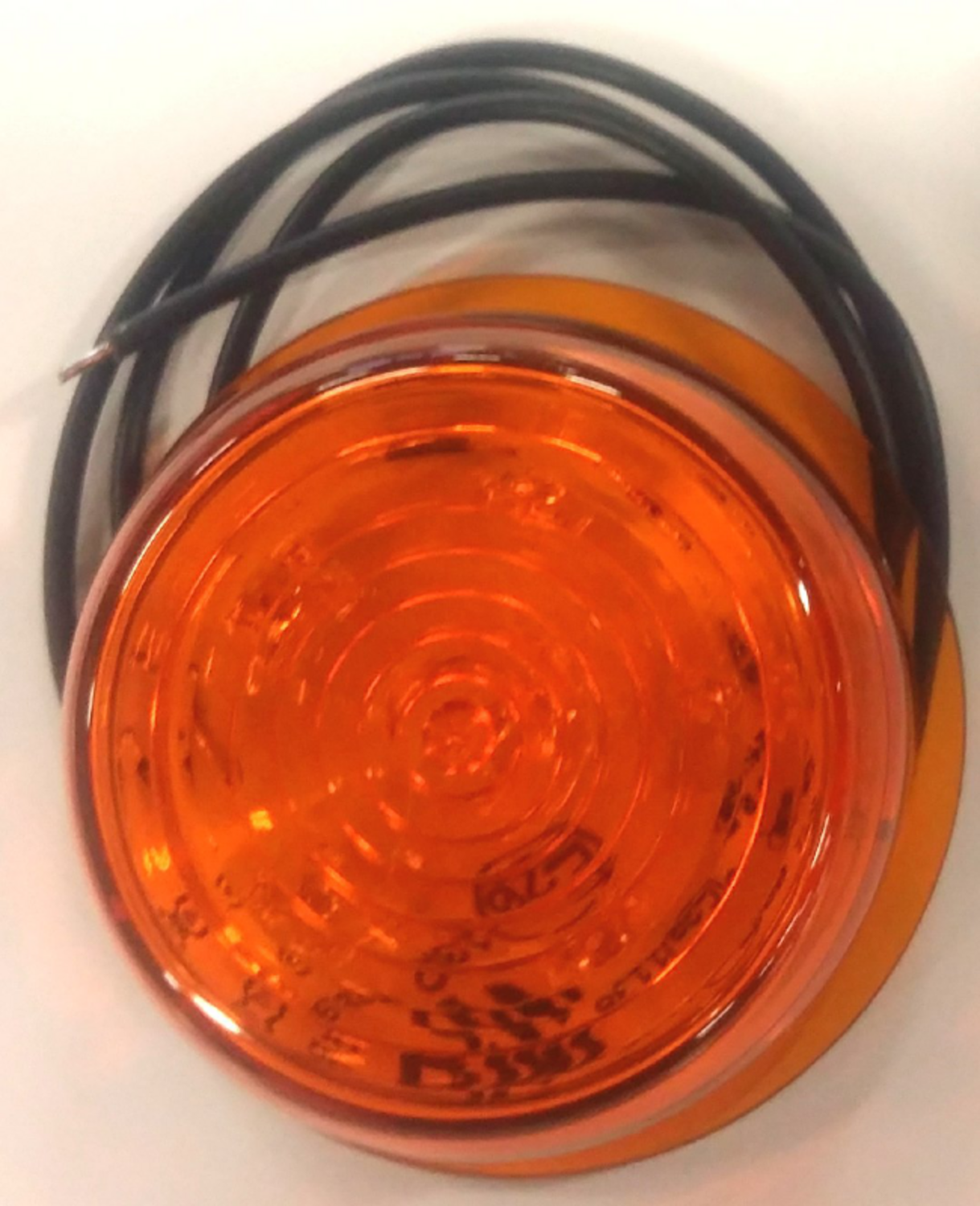 SIDOMARKERINGSLAMPA GUL LED RUND